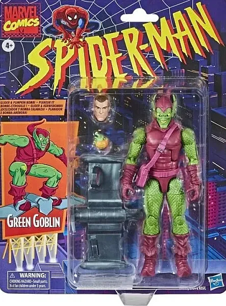 MARVEL LEGENDS RETRO ACTION FIGURE GREEN GOBLIN 15 CM